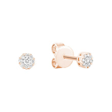 Load image into Gallery viewer, Floral diamond studs