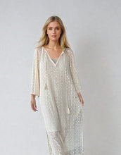 Load image into Gallery viewer, Crochet off white dress